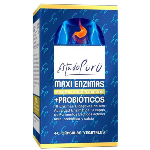 Maxi enzimas con probióticos 40 cápsulas Estado Puro Tongil
