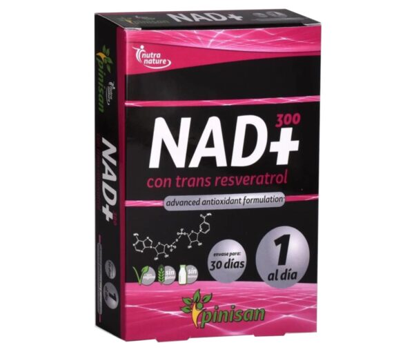 Nad+ con trans resveratrol 30 cápsulas Pinisan
