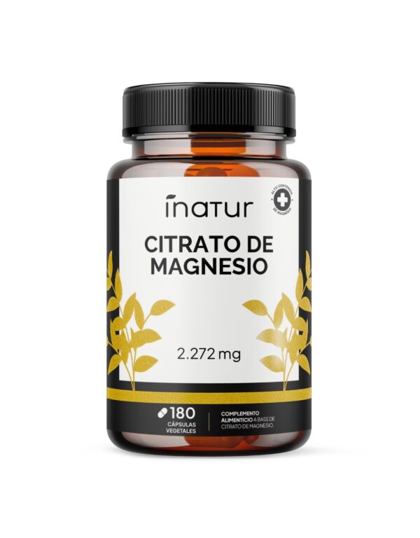 Citrato de magnesio 180 cápsulas Inatur