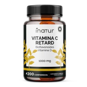 Vitamina C Retard 1000mg con Vitamina D 200 comprimidos Inatur