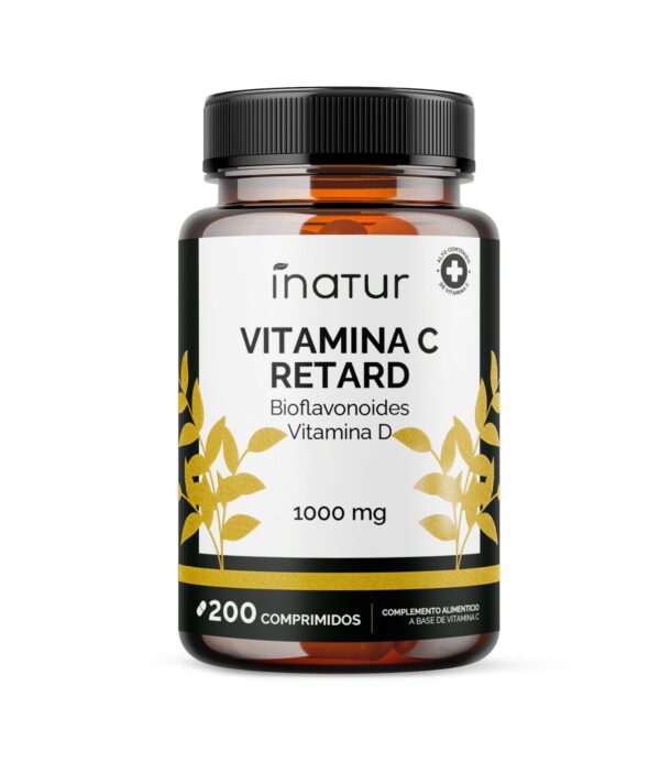 Vitamina C Retard 1000mg con Vitamina D 200 comprimidos Inatur