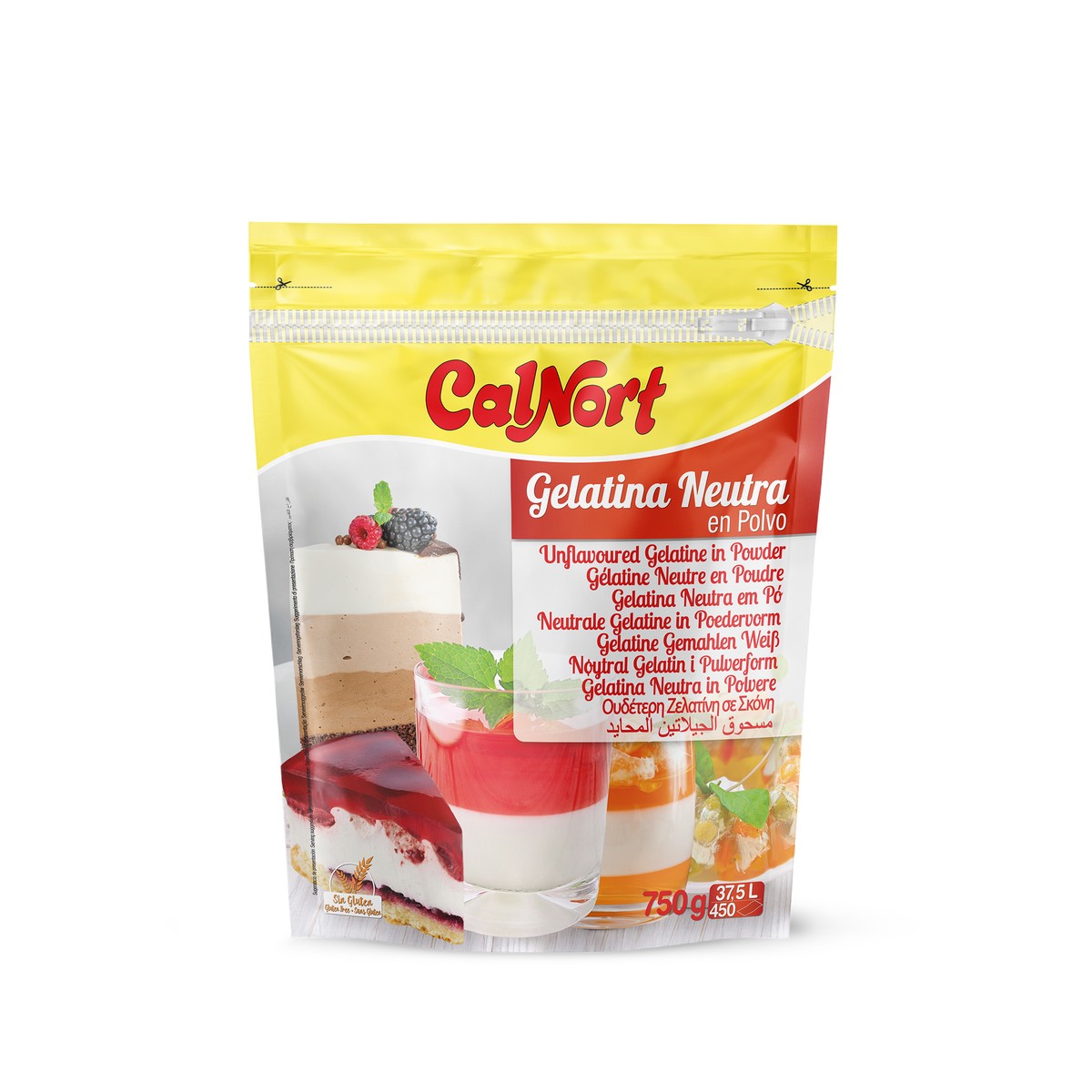 Gelatina neutra en polvo 750g Calnort