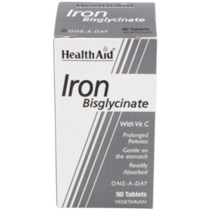 Hierro bisglicinato con Vit. C 90 comprimidos Healthaid